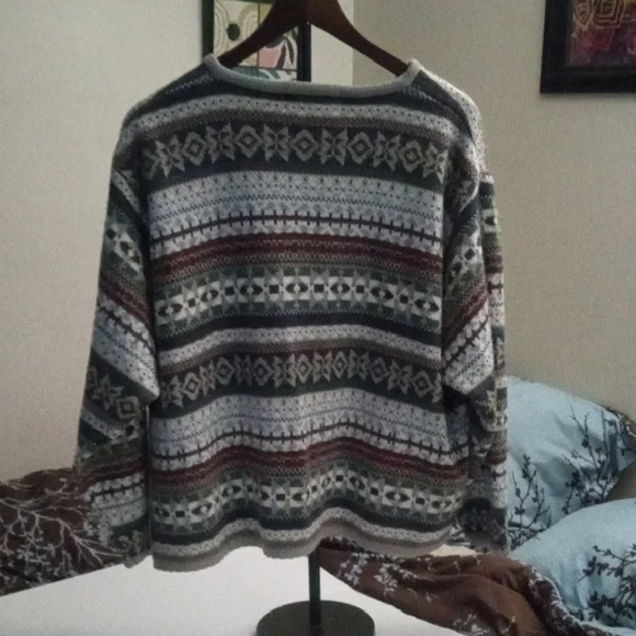 Tally Ho Multicolor Patterned Cardigan - Picture 2 of 5